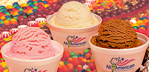 Ice Cream, Frozen yogurt & Frozen Desserts at All American